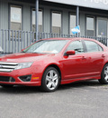 ford fusion 2011 red sedan sport gasoline 6 cylinders front wheel drive automatic 47172