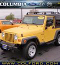 jeep wrangler 2006 yellow suv x gasoline 6 cylinders 4 wheel drive automatic 98632