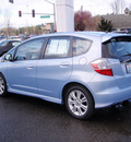 honda fit 2010 lt  blue hatchback sport gasoline 4 cylinders front wheel drive automatic 98632