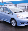 honda fit 2010 lt  blue hatchback sport gasoline 4 cylinders front wheel drive automatic 98632