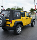 jeep wrangler unlimited 2008 yellow suv x gasoline 6 cylinders 4 wheel drive 6 speed manual 33021