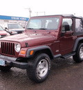 jeep wrangler 2002 red suv se gasoline 4 cylinders 4 wheel drive manual 98632