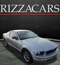 ford mustang 2005 silver coupe gasoline 6 cylinders rear wheel drive automatic with overdrive 60546