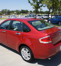 ford focus 2010 red sedan sel gasoline 4 cylinders front wheel drive automatic 76205