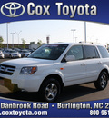 honda pilot 2007 white suv exl gasoline 6 cylinders all whee drive automatic 27215