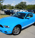 ford mustang 2010 dk  blue coupe gasoline 6 cylinders rear wheel drive automatic 76205