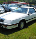 chrysler le baron 1990 white premium gasoline 6 cylinders front wheel drive 4 speed automatic 44024