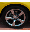 chevrolet camaro convertible 2011 yellow lt gasoline 6 cylinders rear wheel drive 6 spd auto 77090
