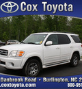 toyota sequoia 2004 white suv limited gasoline 8 cylinders 4 wheel drive automatic 27215