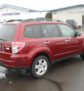 subaru forester 2010 red suv 2 5x premium gasoline 4 cylinders all whee drive autostick 55811