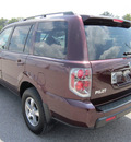 honda pilot 2007 dk  red suv ex l 4x4 gasoline 6 cylinders all whee drive automatic 62863