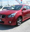 pontiac vibe 2009 red wagon gt gasoline 4 cylinders front wheel drive automatic 45840