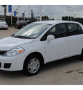 nissan versa 2010 white sedan 1 8 s gasoline 4 cylinders front wheel drive automatic with overdrive 77065