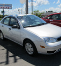 ford focus 2007 silver sedan gasoline 4 cylinders front wheel drive automatic with overdrive 13502