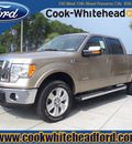 ford f 150 2011 brown lariat gasoline 6 cylinders 4 wheel drive automatic 32401