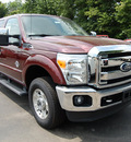 ford f 250 super duty 2011 dk  red biodiesel 8 cylinders 4 wheel drive shiftable automatic 46168