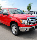 ford f 150 2011 red xlt gasoline 6 cylinders 4 wheel drive automatic 46168