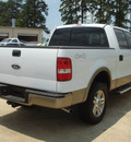 ford f 150 2005 white lariat 8 cylinders 4 wheel drive automatic 75503