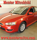 mitsubishi lancer 2010 dk  red sedan es gasoline 4 cylinders front wheel drive automatic 44060