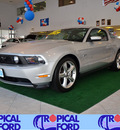 ford mustang 2010 silver coupe gt gasoline 8 cylinders rear wheel drive 5 speed manual 32837