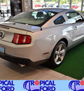 ford mustang 2010 silver coupe gt gasoline 8 cylinders rear wheel drive 5 speed manual 32837