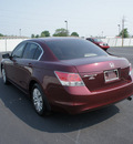 honda accord 2009 red sedan lx gasoline 4 cylinders front wheel drive 5 speed automatic 47129