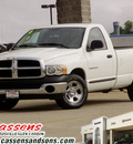dodge ram 1500 2004 white pickup truck gasoline 8 cylinders rear wheel drive automatic 62034