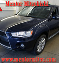 mitsubishi outlander 2011 dk  blue suv gt gasoline 6 cylinders all whee drive automatic 44060