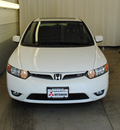 honda civic 2008 white coupe si w navi gasoline 4 cylinders front wheel drive 6 speed manual 44060