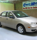 ford focus 2007 tan sedan gasoline 4 cylinders front wheel drive automatic with overdrive 44883