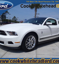 ford mustang 2012 white coupe v6 premium gasoline 6 cylinders rear wheel drive automatic 32401