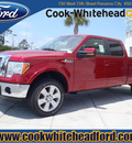 ford f 150 2011 dk  red lariat flex fuel 8 cylinders 4 wheel drive automatic 32401