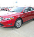 ford taurus 2011 red sedan limited gasoline 6 cylinders front wheel drive 6 speed automatic 46168