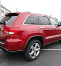 jeep grand cherokee 2011 red suv overland gasoline 8 cylinders 4 wheel drive 5 speed automatic 60915
