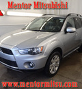 mitsubishi outlander 2011 silver suv gasoline 4 cylinders front wheel drive automatic with overdrive 44060