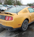 ford mustang 2011 orange coupe gasoline 8 cylinders rear wheel drive manual 46168