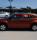 dodge caliber 2007 orange hatchback gasoline 4 cylinders front wheel drive automatic 76087