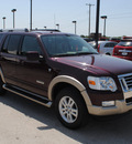 ford explorer 2007 red suv eddie bauer gasoline 8 cylinders rear wheel drive automatic with overdrive 76087