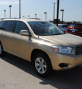 toyota highlander 2008 gold suv gasoline 6 cylinders front wheel drive automatic 76087