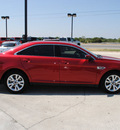 ford taurus 2010 red sedan sel gasoline 6 cylinders front wheel drive automatic 76087