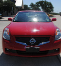 nissan altima 2009 red coupe 2 5 s gasoline 4 cylinders front wheel drive automatic 76087