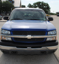 chevrolet silverado 1500 2003 blue pickup truck gasoline 8 cylinders rear wheel drive automatic 76087