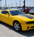 chevrolet camaro 2010 yellow coupe gasoline 6 cylinders rear wheel drive automatic 76087