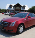 cadillac cts 2009 red sedan gasoline 6 cylinders rear wheel drive automatic 76087