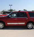 lincoln navigator 2008 red suv gasoline 8 cylinders rear wheel drive automatic with overdrive 76087