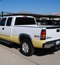 gmc sierra 1500 2006 whiteyellow sle z71 gasoline 8 cylinders 4 wheel drive automatic 76087