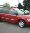 chrysler town country 2005 red van touring gasoline 6 cylinders front wheel drive automatic 13502