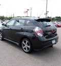 pontiac vibe 2009 black wagon gt sunroof gasoline 4 cylinders front wheel drive automatic 55313
