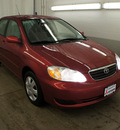 toyota corolla 2005 red sedan le gasoline 4 cylinders front wheel drive automatic 44060