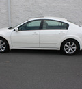 nissan maxima 2008 white sedan 3 5 sl gasoline 6 cylinders front wheel drive automatic 27616